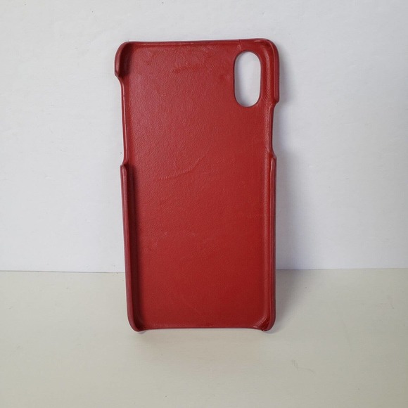BOTTEGA VENETA IPhone Cases X XS Cell Phone Hard Cover Designer Red Leather - Picture 5 of 10